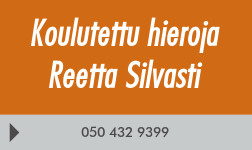 Koulutettu hieroja Reetta Silvasti logo